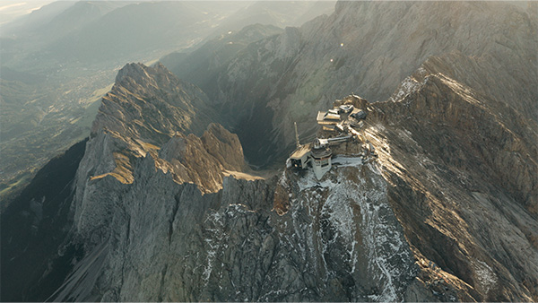 Zugspitze mit Cineplane gefilmt
